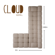 SOFÁ L CLOUD GRAND