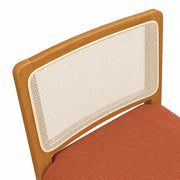 TABURETE SARA LINO TERRACOTA (TELA BEIGE)