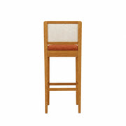 TABURETE SARA LINO TERRACOTA (TELA BEIGE)