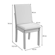 SILLAS CASSIA CANELA SUEDE MEZCLA GRIS/BLANCO (2)