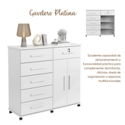 GAVETERO PLATINA - BLANCO