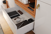 MUEBLE TV GLISS - OFF WHITE ALTO BRILLO/JEQUITIBA