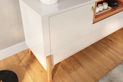 MUEBLE TV GLISS - OFF WHITE ALTO BRILLO/JEQUITIBA