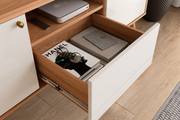 MUEBLE TV RIVER 1.36 - MADERA/OFF WHITE