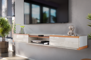 MUEBLE TV FLOTANTE ATLAS 2.20m OFF WHITE