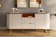BUFETERA ATLANTA OFF WHITE / MADERA