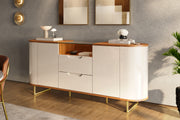 BUFETERA ATLANTA OFF WHITE / MADERA