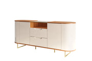 BUFETERA ATLANTA OFF WHITE / MADERA