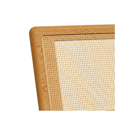 SILLA DE COMEDOR CON TELA - FREIJO / VERDE