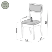 SILLAS DE COMEDOR - FREIJO / BEGE RUSTICO