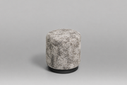 PUFF CILINDRO GRIS JASPEADO