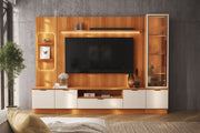 PANEL TV HOME ATENAS CON VITRINA Y TORRE