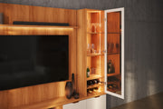 PANEL TV HOME ATENAS CON VITRINA Y TORRE