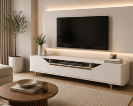 MUEBLE TV ARC 2.2m OFF WHITE