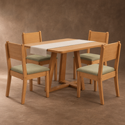 MESA DE COMEDOR PILAR - CANELA