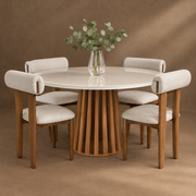 MESA DE COMEDOR LAVANDA CANELA 6 PLAZAS