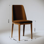 SILLA CITY CUERO MARRON
