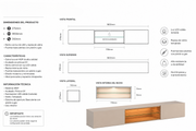 MUEBLE TV FLOTANTE EVORA OFF WHITE NEW