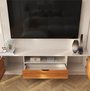PANEL TV HOME MODULADO ATENAS OFF WHITE/JEQUITIBA