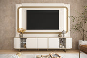 PANEL TV HOME ATLANTA 2.4m OFF WHITE/CREMA