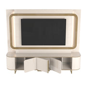 PANEL TV HOME ATLANTA 2.4m OFF WHITE/CREMA