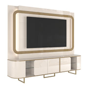 PANEL TV HOME ATLANTA 2.4m OFF WHITE/CREMA