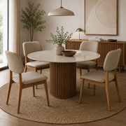MESA LIVING 1.20m - OFF WHITE / MADERA