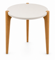 MESA LATERAL FLORIDA 50cm BLANCA / MADERA