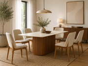 MESA LIVING 1.80m - RECTANGULAR OFF WHITE / MADERA