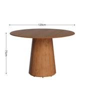 MESA ZARA 1.20m - REDONDA MADERA