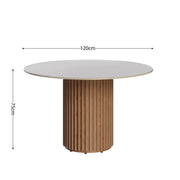 MESA LIVING 1.20m - OFF WHITE / MADERA