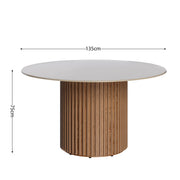 MESA LIVING 1.35m - OFF WHITE