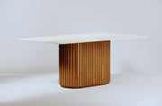 MESA LIVING 1.80m - RECTANGULAR OFF WHITE / MADERA