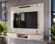 PANEL TV ATLAS OFF WHITE + RACK TV ATLAS 1.83 OFF WHITE