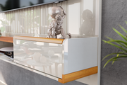PANEL TV ATLAS OFF WHITE + RACK TV ATLAS 1.83 OFF WHITE