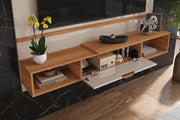 PANEL TV GENOVA OFF WHITE / MADERA
