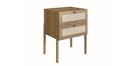 MESITA DE NOCHE YORK DOS GAVETAS