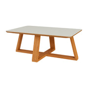 MESA DE CENTRO - OFF WHITE/FREIJO