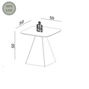 MESA LATERAL - CARVALHO ROSE