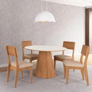 MESA DE COMEDOR REDONDA MENOR - FREIJO
