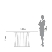 MESA DE COMEDOR ORGANICA - FREIJO