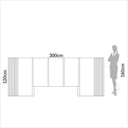 RESPALDO DE CAMA - OFF WHITE / FREIJO