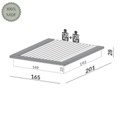 CAMA MATRIMONIAL CÉNIT - FREIJO