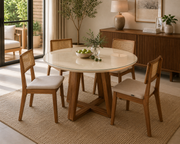 MESA WOOD 1.20m REDONDA OFF WHITE