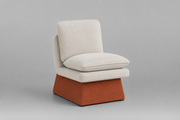 POLTRONA XILO CREMA Y TERRACOTA
