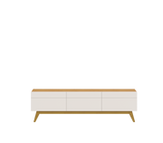 MUEBLE TV CLASSIC 3G 1.80m OFF WHITE / MADERA