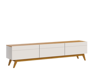 MUEBLE TV CLASSIC 3G 1.80m OFF WHITE / MADERA